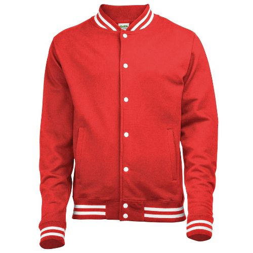 Awdis Just Hoods College Jacket Fire Red